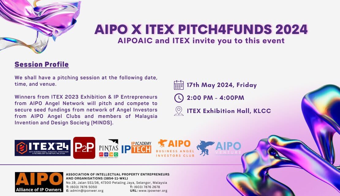 Join Us: AIPO X ITEX PITCH4FUNDS 2024